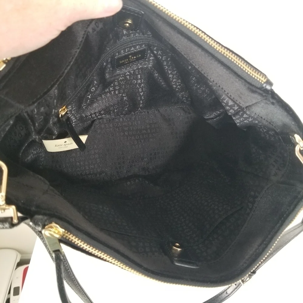 Kate Spade Black Velvet Mini Kona Satchel